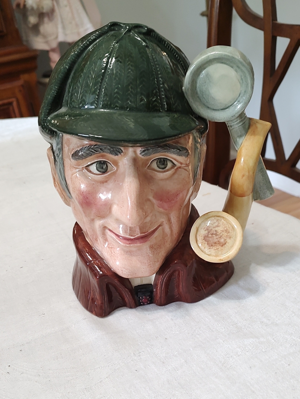 Royal Doulton "The Sleuth" Character Toby Jug D6631 Sherlock Holmes Xmas Gift!
